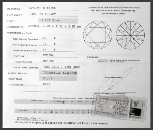 Brillant Ohrstecker 585 Gold; 0,572ct; IGI Zertifikat